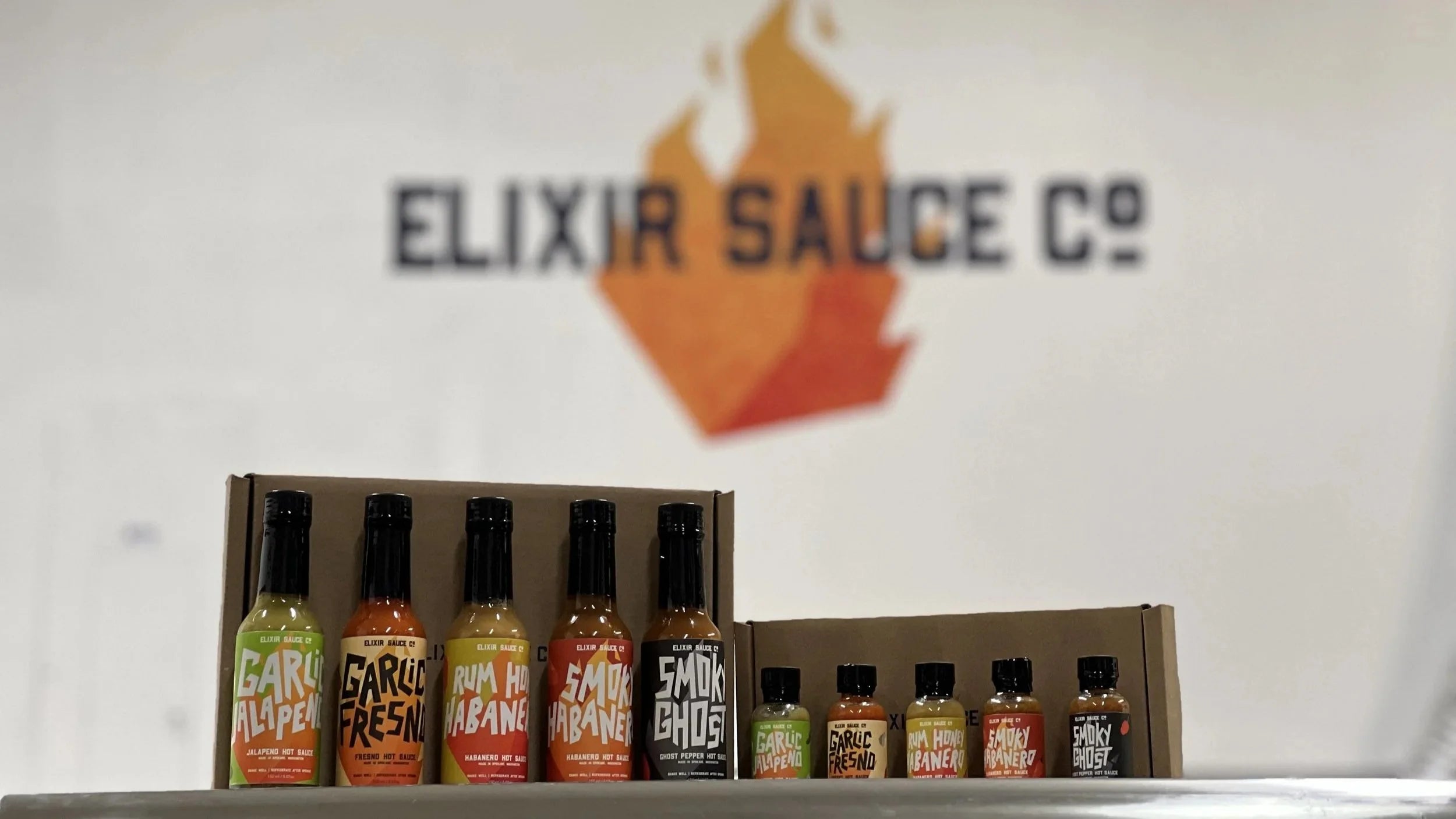 Elixir Sauce Co - Completionist Box and Sampler - Big Flavors Come In Many Sizes