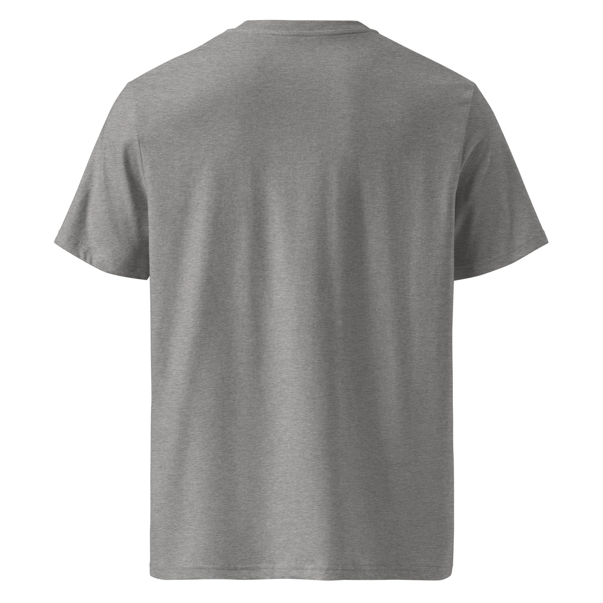 Elixir Sauce Co unisex t-shirt in Heather Grey, back view [color:heather-grey]